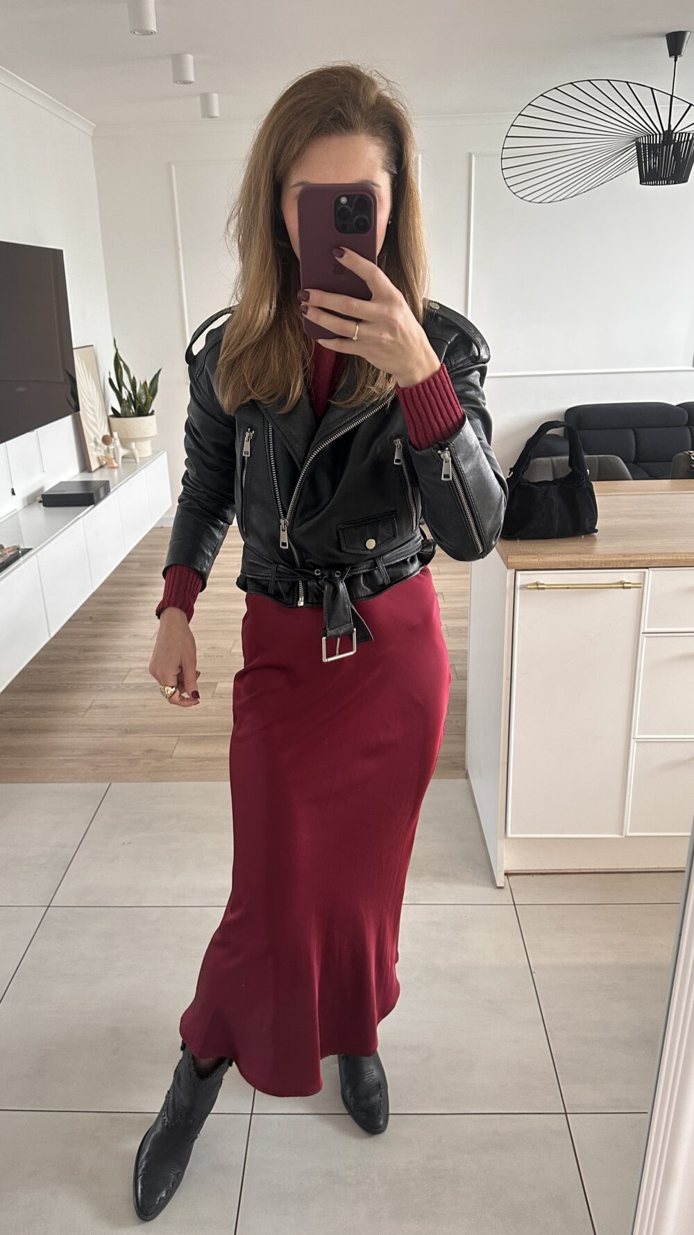 Spodnica Mirel Burgund