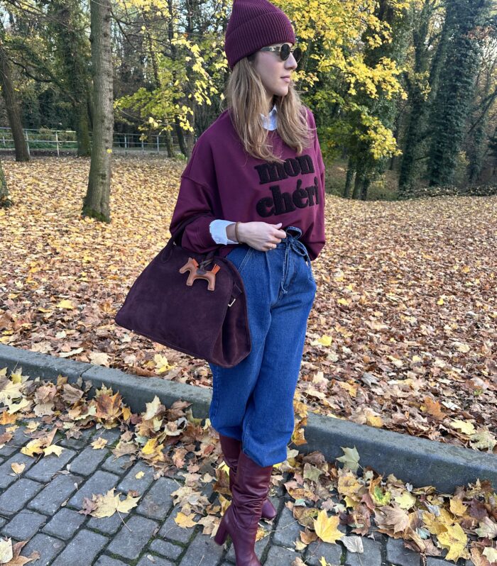 Bluza MonCheri Burgund