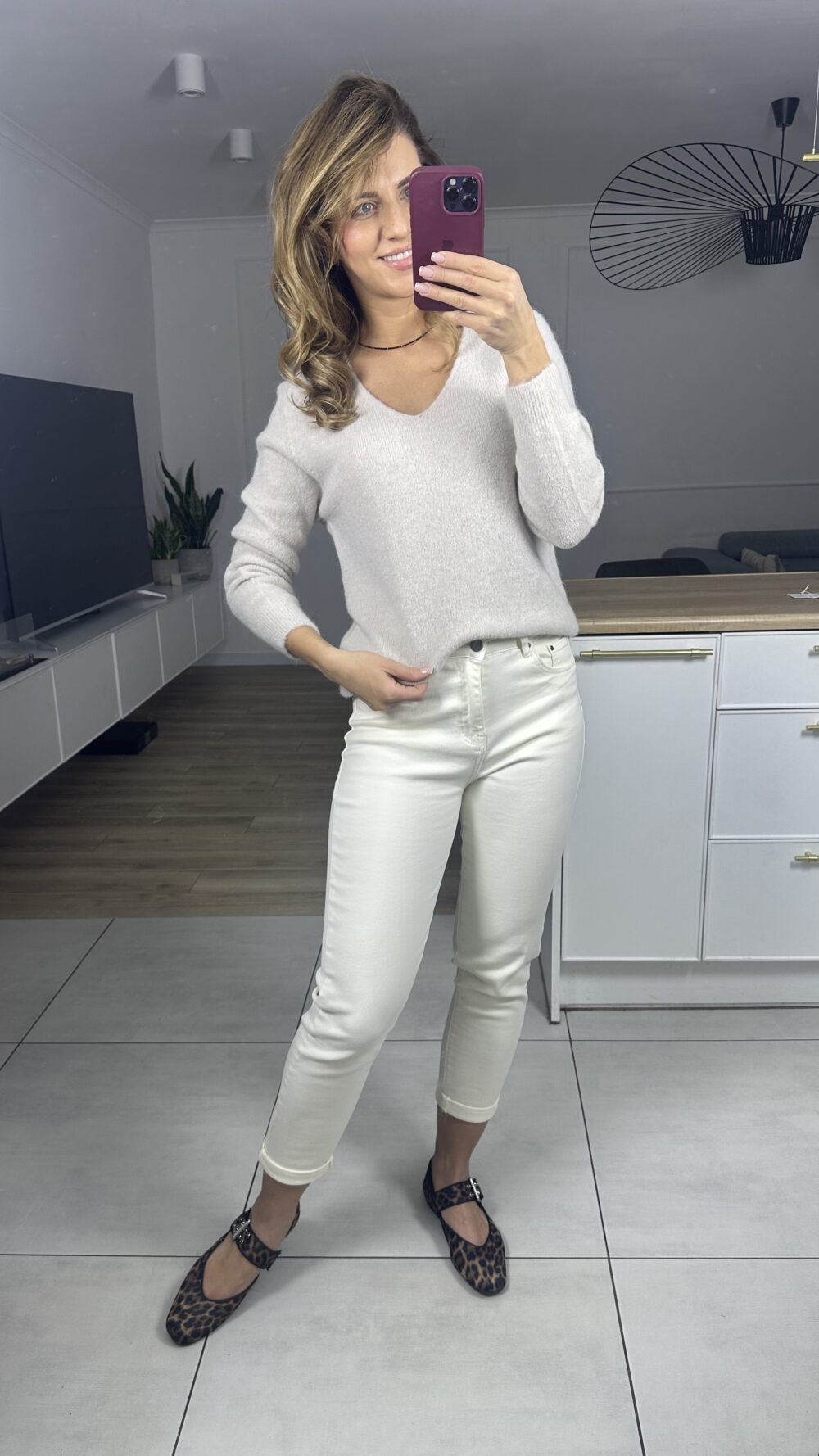 Swetr Merino Baby Alpaka Beż - obrazek 3